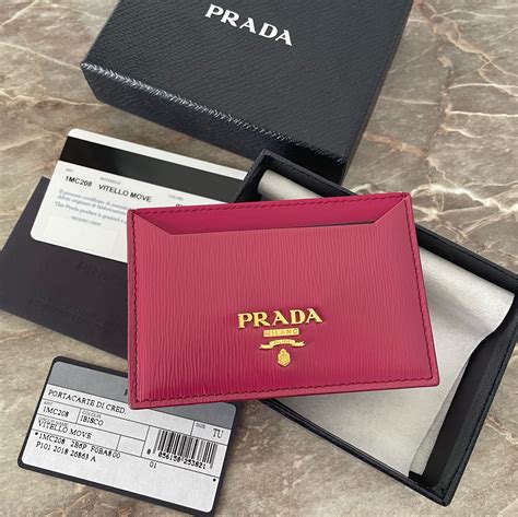 prada card holder women's